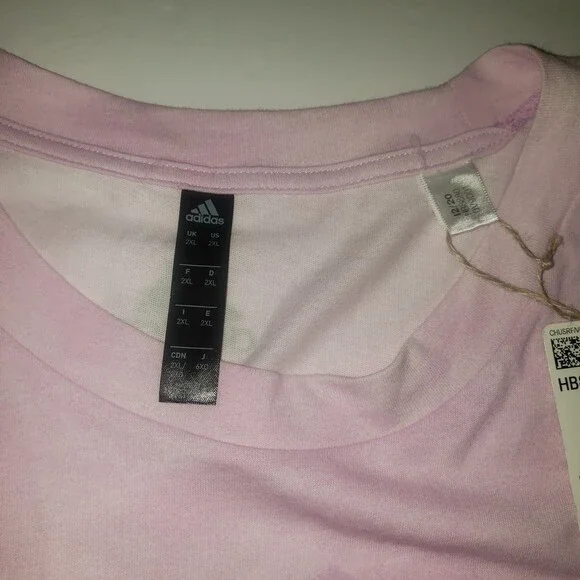 ADIDAS Three Bar Wash T Shirt Lilac Size 2XL NEW WITH TAGS - Picture 10 of 12